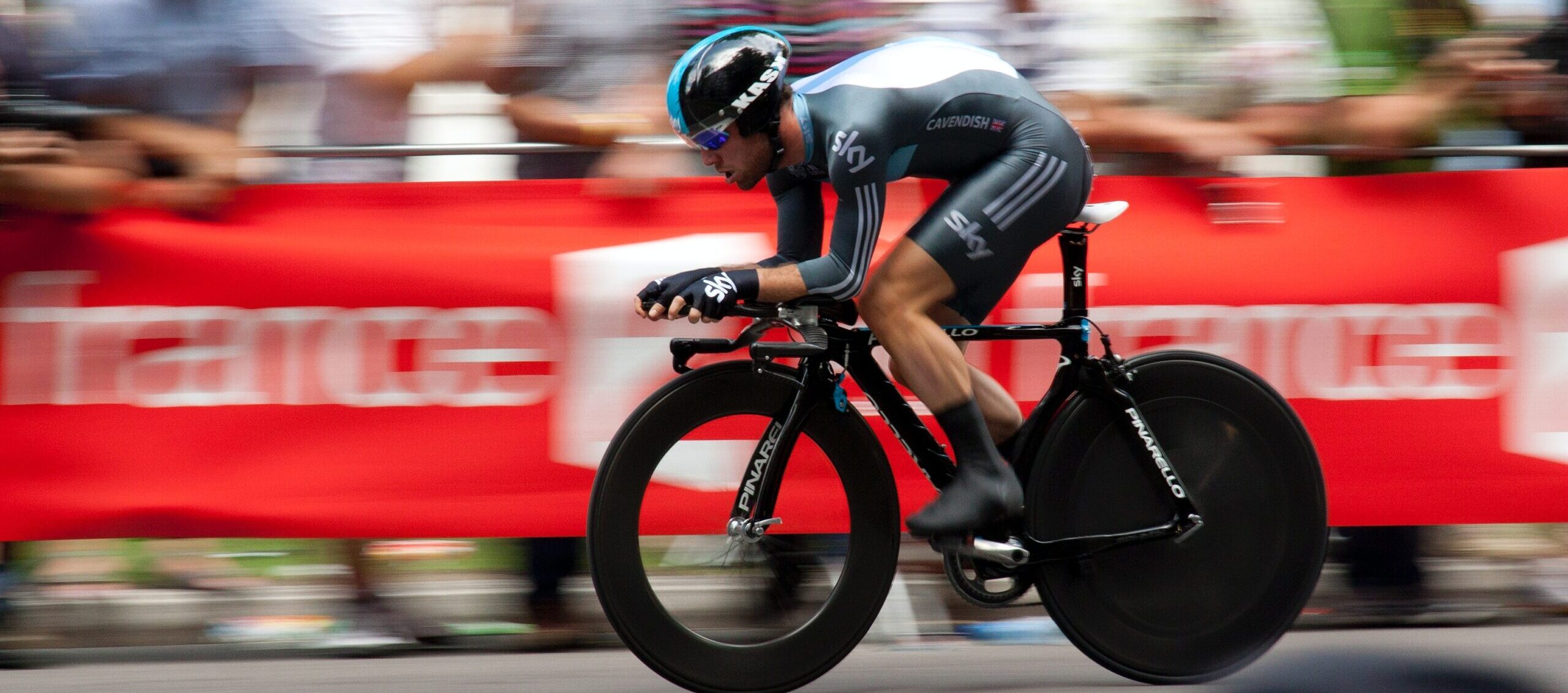 Wielrenner tijdens wedstrijd